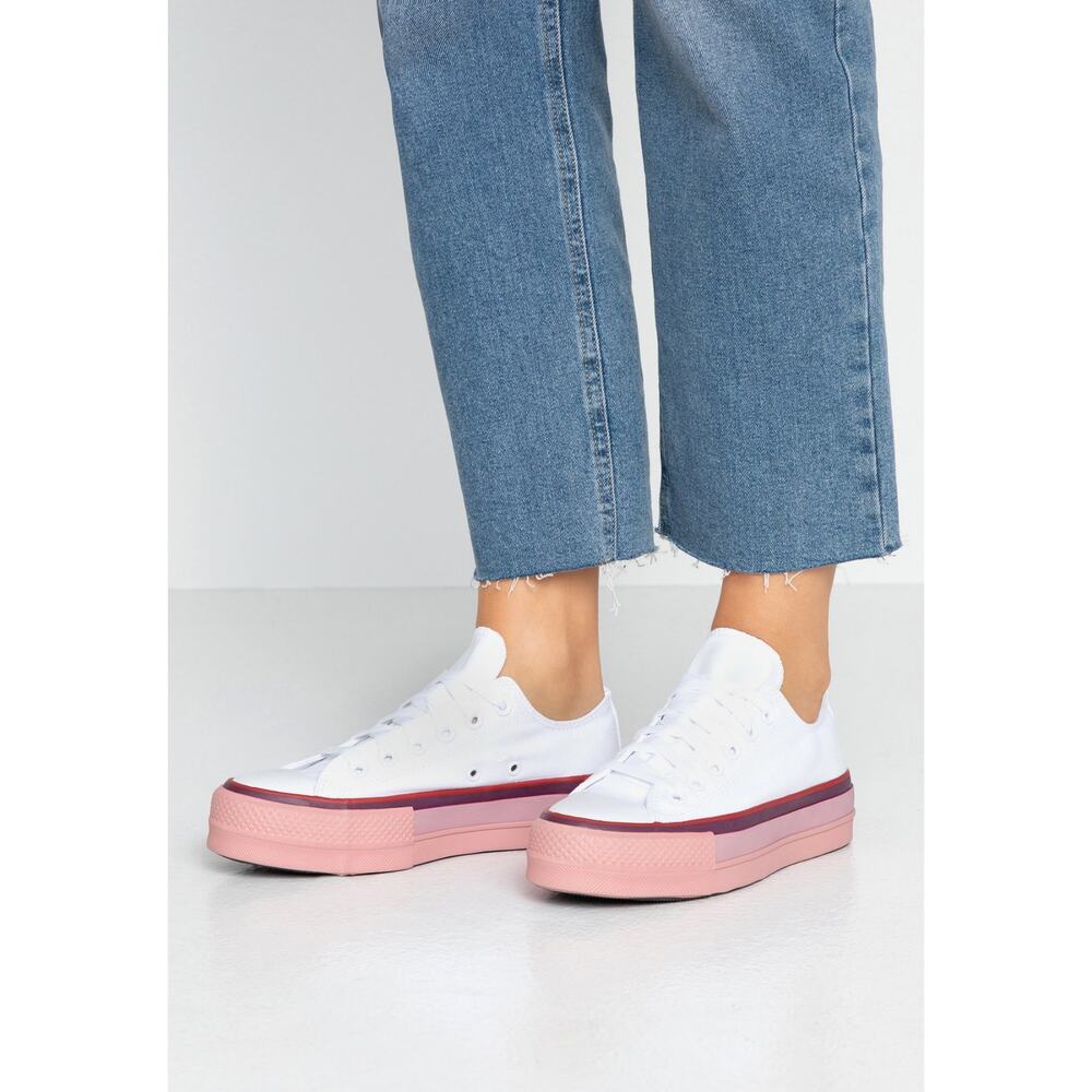 Converse x OPI Pink Platform Sneakers